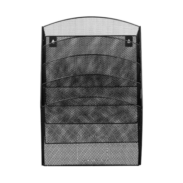 Pojemniki na dokumenty na ścianę Q-CONNECT Office Set zestaw 5 sztuk czarne (3)