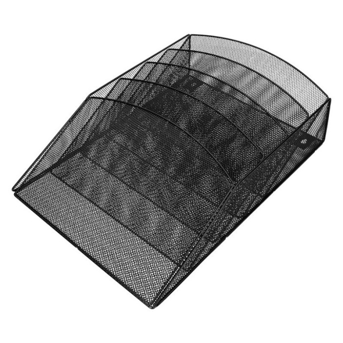 Pojemniki na dokumenty na ścianę Q-CONNECT Office Set zestaw 5 sztuk czarne (4)