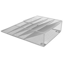 Pojemniki na dokumenty na ścianę Q-CONNECT Office Set zestaw 5 sztuk srebrne (6)