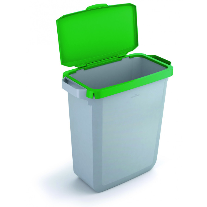 Pokrywa DURABLE Durabin zielona uchylna 60l