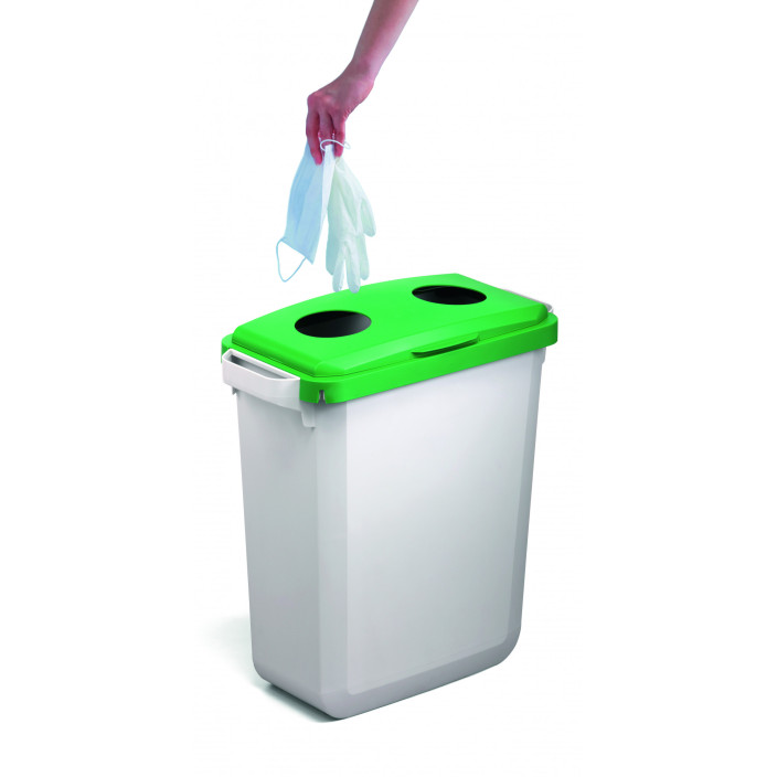 Pokrywa DURABLE Durabin zielona uchylna do pojemnika 60l