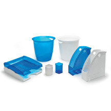 Półka na dokumenty DURABLE Trend ażurowa transparentna niebieska