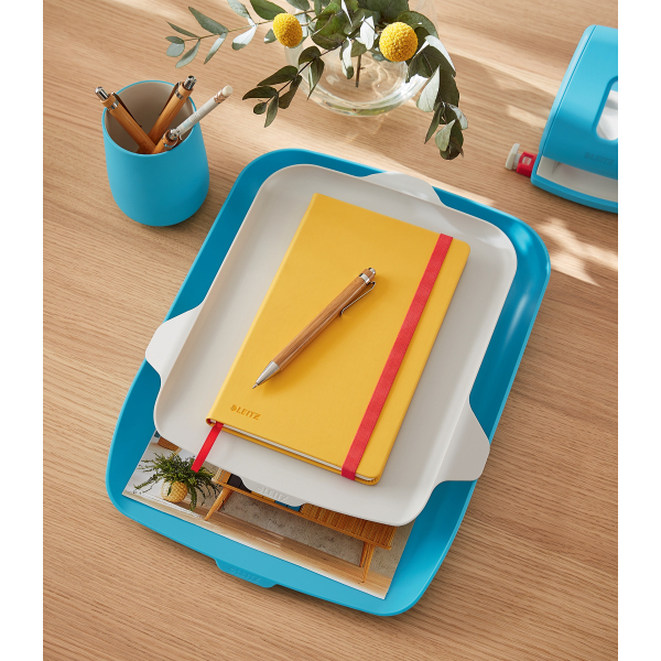 (Półka na dokumenty z organizerem LEITZ Cosy niebieska 52590061 