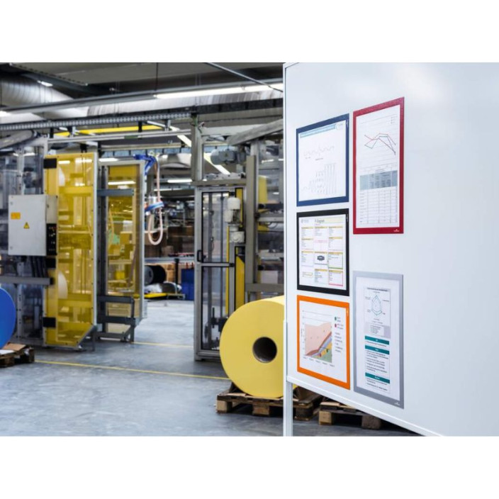 Ramka Duraframe Magnetic magnetyczna A4 5szt. DURABLE żółta 486904