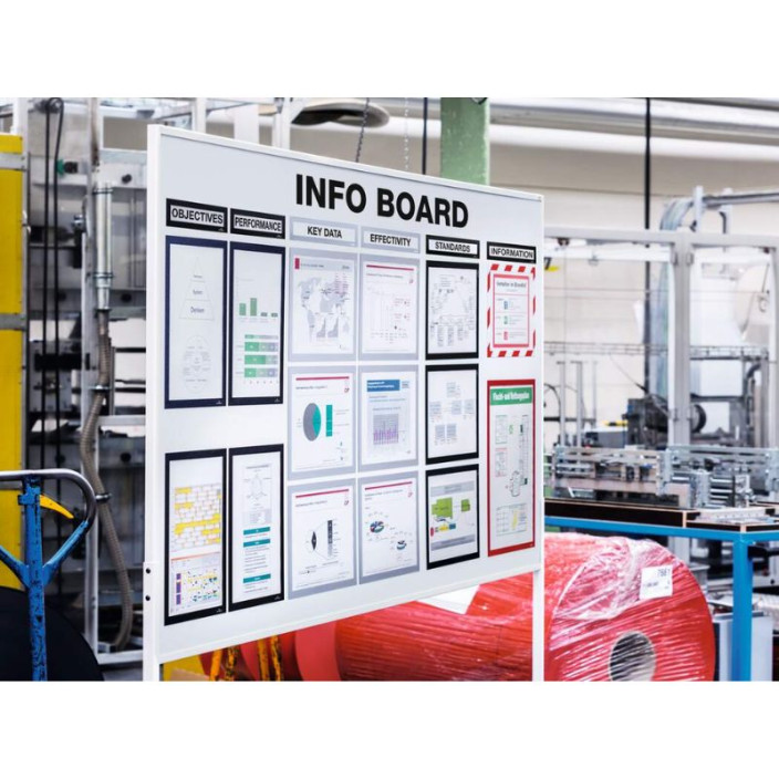 Ramka Duraframe Magnetic magnetyczna A4 5szt. DURABLE żółta 486904