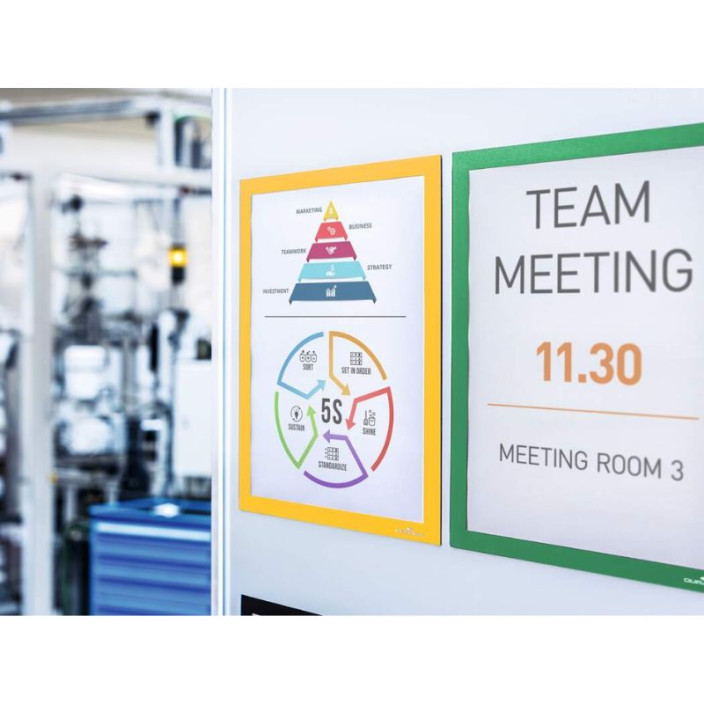 Ramka Duraframe Magnetic magnetyczna A4 5szt. DURABLE żółta 486904