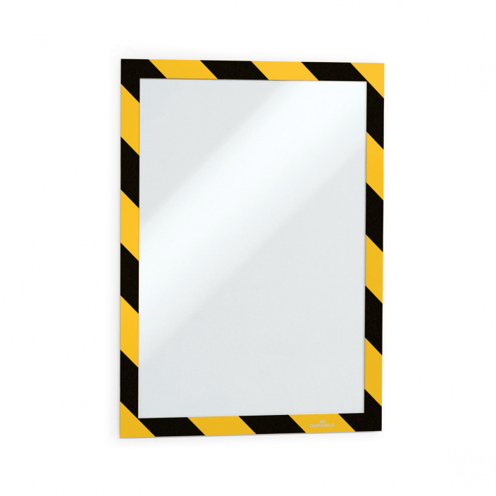 Ramka Duraframe Magnetic Security magnetyczna A4 5szt. żółto-czarna DURABLE