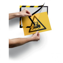 Ramka Duraframe Magnetic Security magnetyczna A4 5szt. żółto-czarna DURABLE