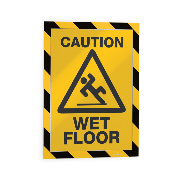 Ramka Duraframe Magnetic Security magnetyczna A4 5szt. żółto-czarna DURABLE