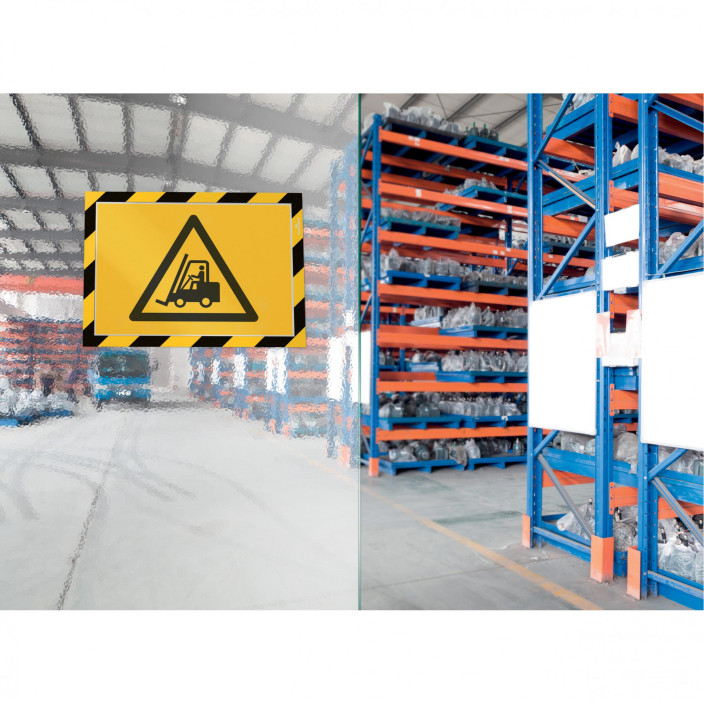 Ramka Duraframe Magnetic Security magnetyczna A4 5szt. żółto-czarna DURABLE