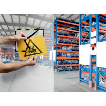 Ramka Duraframe Magnetic Security magnetyczna A4 5szt. żółto-czarna DURABLE