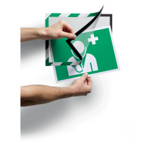 Ramka Duraframe Magnetic Security magnetyczna A4 5szt. zielono-biała DURABLE