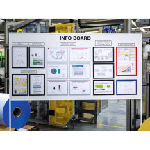 Ramka Duraframe Megnetic magnetyczna A4 5szt. DURABLE czerwona