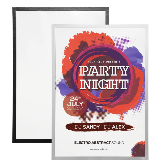 Ramka Duraframe Poster samoprzylepna 70ｘ100cm 1szt. srebrna DURABLE