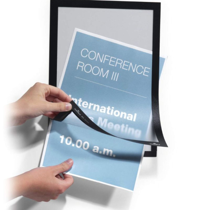 Ramka Duraframe samoprzylepna A4 10szt. czarna DURABLE 488201