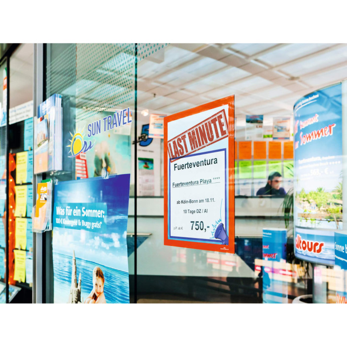 Ramka Duraframe samoprzylepna A4 10szt. pomarańczowa DURABLE