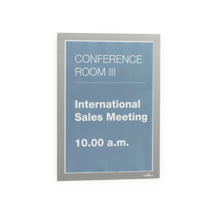 Ramka Duraframe samoprzylepna A4 10szt. srebrna DURABLE