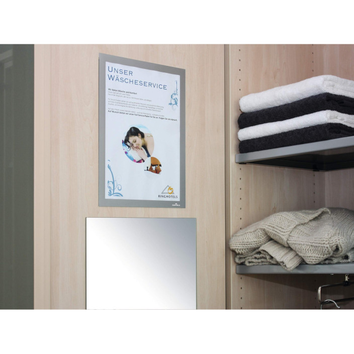 Ramka Duraframe samoprzylepna A4 10szt. srebrna DURABLE