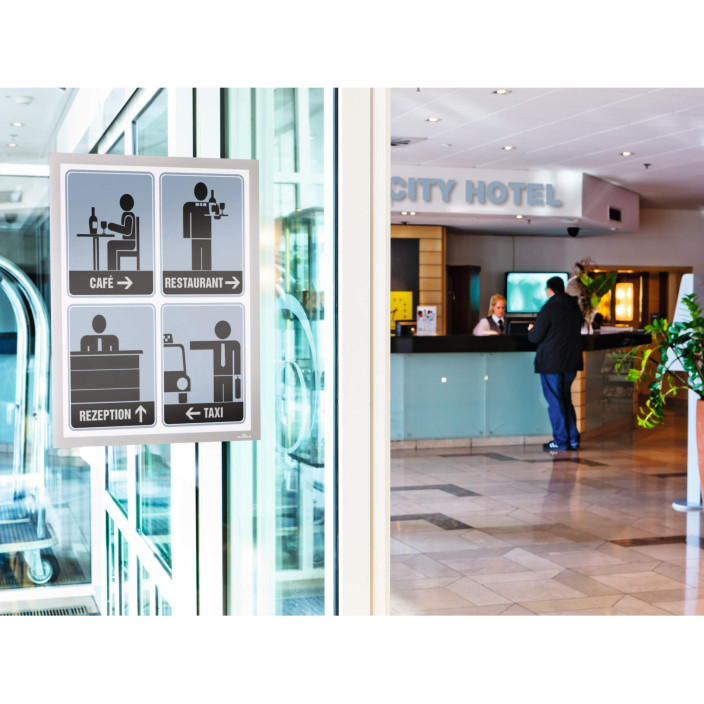 Ramka Duraframe samoprzylepna A4 10szt. srebrna DURABLE