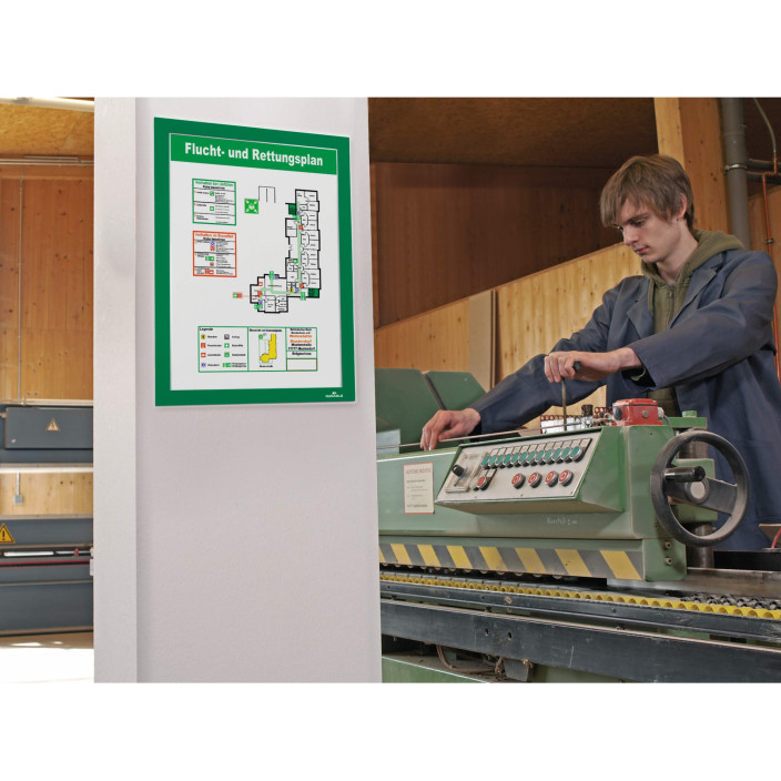 Ramka Duraframe samoprzylepna A4 10szt. zielona DURABLE