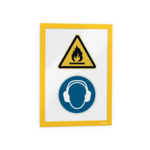 Ramka Duraframe samoprzylepna A4 2szt żółta DURABLE 487204