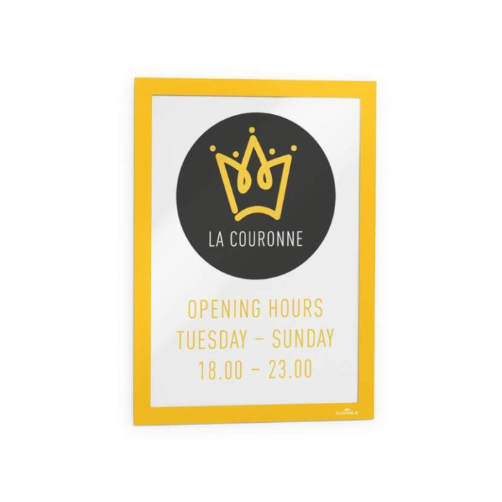 Ramka Duraframe samoprzylepna A4 2szt żółta DURABLE 487204