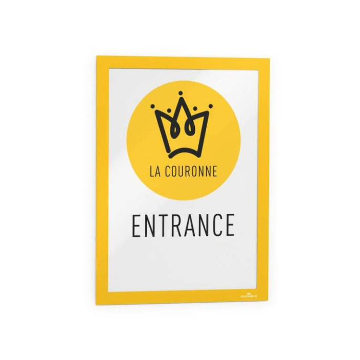 Ramka Duraframe samoprzylepna A4 2szt żółta DURABLE 487204