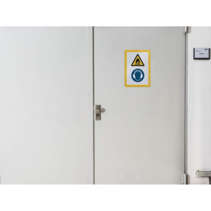 Ramka Duraframe samoprzylepna A4 2szt żółta DURABLE 487204