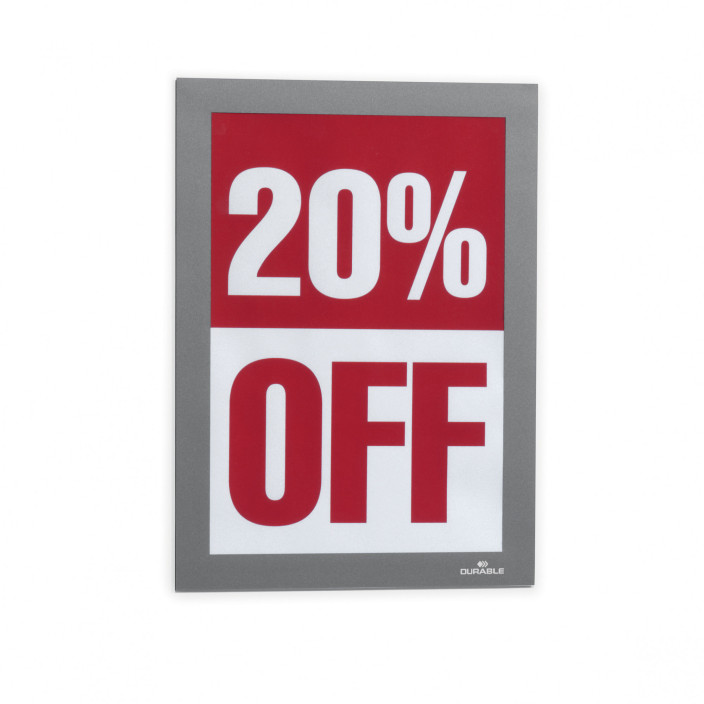 Ramka Duraframe samoprzylepna A5 10szt. srebrna DURABLE