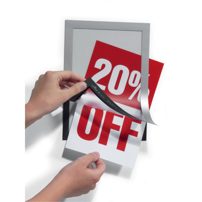 Ramka Duraframe samoprzylepna A5 10szt. srebrna DURABLE