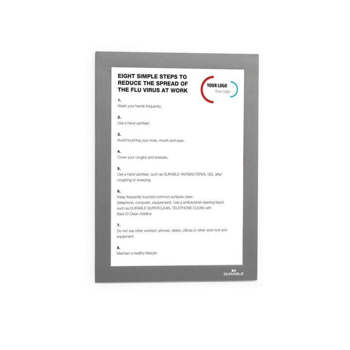 Ramka Duraframe samoprzylepna A5 2szt. srebrna DURABLE