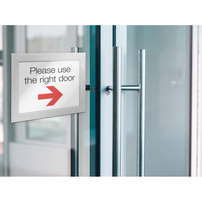 Ramka Duraframe samoprzylepna A6 2szt srebrna DURABLE