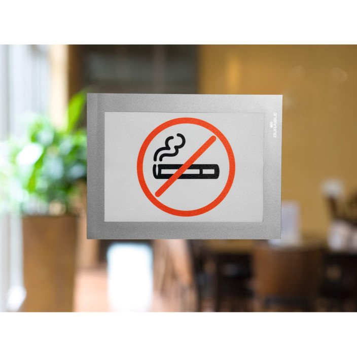 Ramka Duraframe samoprzylepna A6 2szt srebrna DURABLE