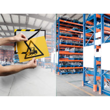 Ramka Duraframe Security samoprzylepna A4 2szt. żółto-czarna DURABLE