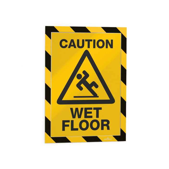 Ramka Duraframe Security samoprzylepna A4 2szt. żółto-czarna DURABLE