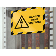 Ramka Duraframe Security samoprzylepna A4 2szt. żółto-czarna DURABLE