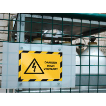 Ramka Duraframe Security samoprzylepna A4 2szt. żółto-czarna DURABLE