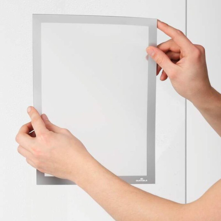 Ramka Duraframe Sun samoprzylegajaca A4 2szt. srebrna DURABLE 484123