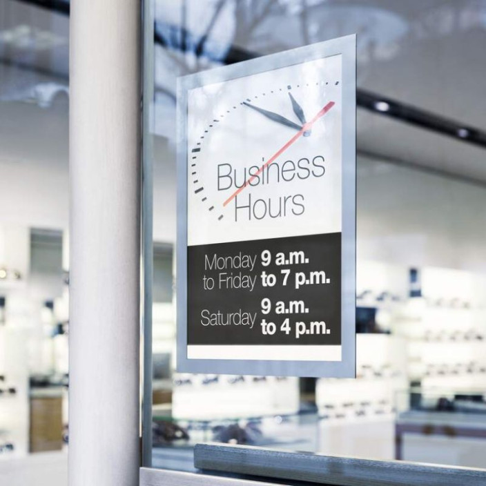 Ramka Duraframe Sun samoprzylegajaca A4 2szt. srebrna DURABLE 484123