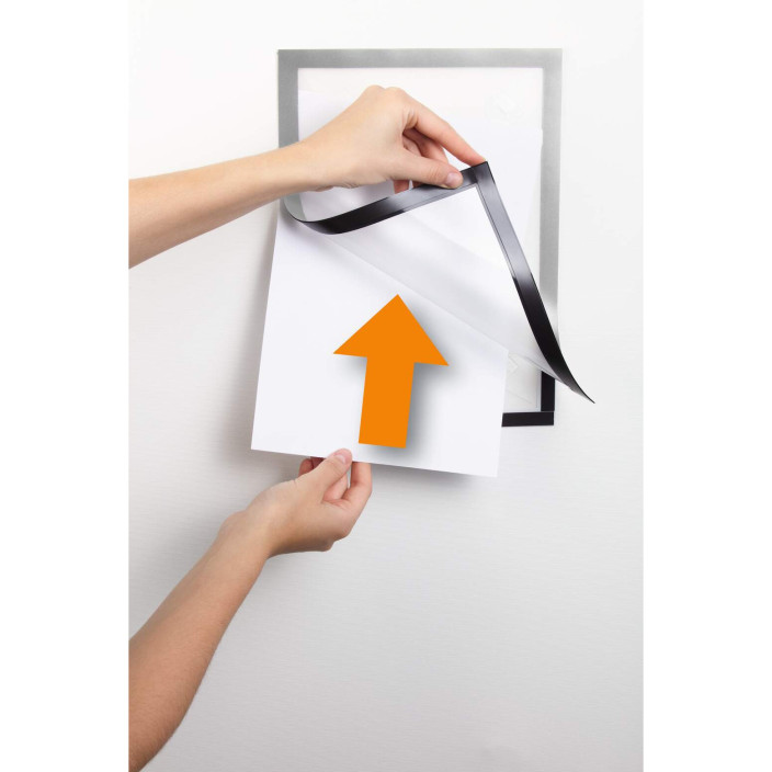 Ramka Duraframe Wallpaper samoprzylepna A4 1szt. srebrna DURABLE