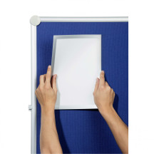 Ramka informacyjna DURABLE DURAFRAME GRIP A4 na powierzchnie tekstylne 1szt. srebrna