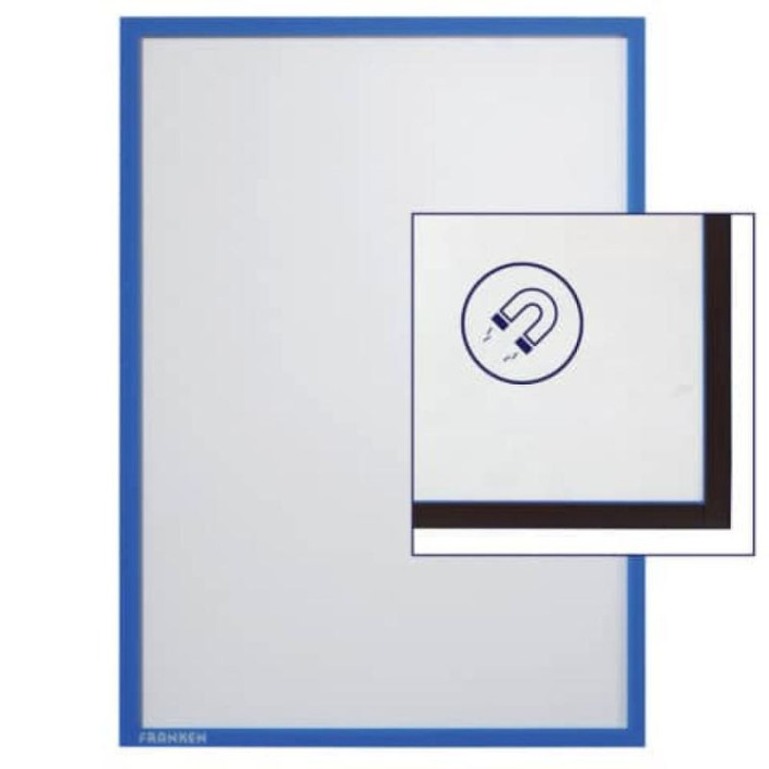 Ramka magnetyczna A4 niebieska FRANKEN
