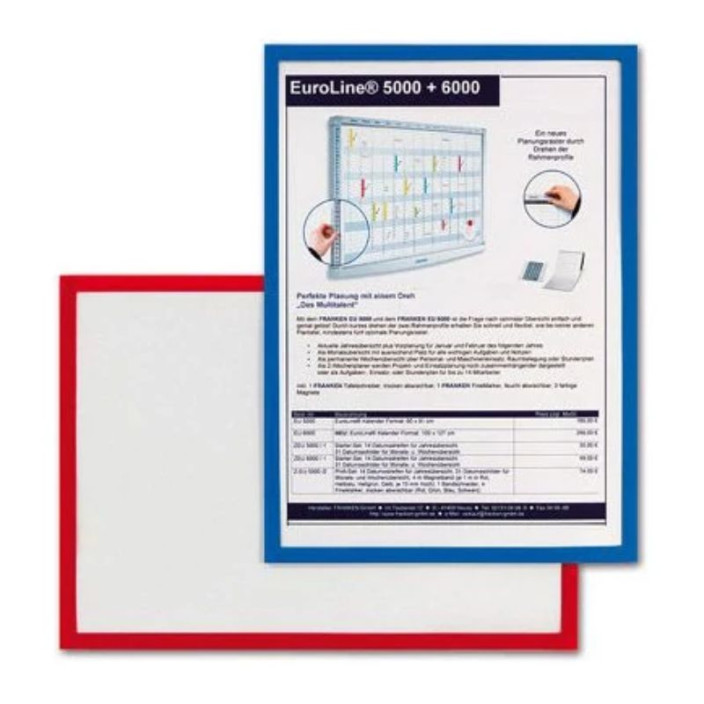 Ramka magnetyczna A4 niebieska FRANKEN