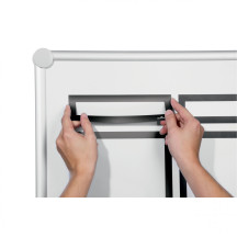 Ramka magnetyczna DURABLE DURAFRAME MAGNETIC TOP A3 do nagłówków 5szt. czarna