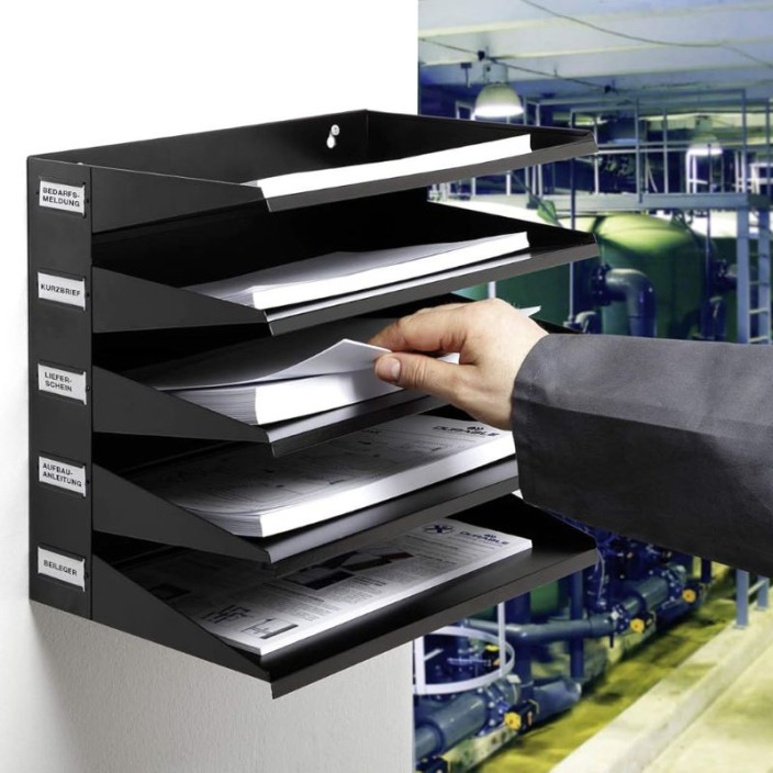 Sorter na dokumenty DURABLE 5 półek A4 czarny (2)