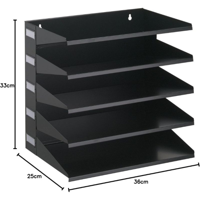 Sorter na dokumenty DURABLE 5 półek A4 czarny (4)