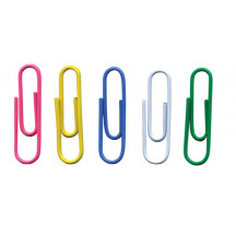 Spinacze biurowe OFFICE PRODUCTS 28mm okrągłe kolorowe 500szt. (1)