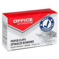 Spinacze biurowe OFFICE PRODUCTS 50mm okrągłe 100szt.