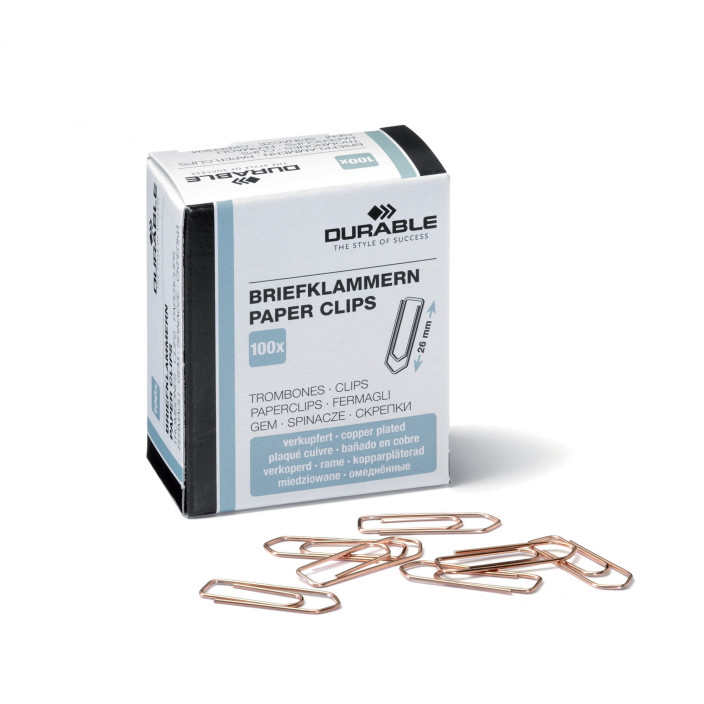 Spinacze DURABLE miedziowane 26mm 100szt. 