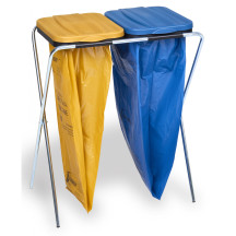 Stojak na worki na śmieci podwójny